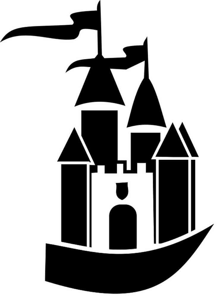 Картинка замок раскраска 2