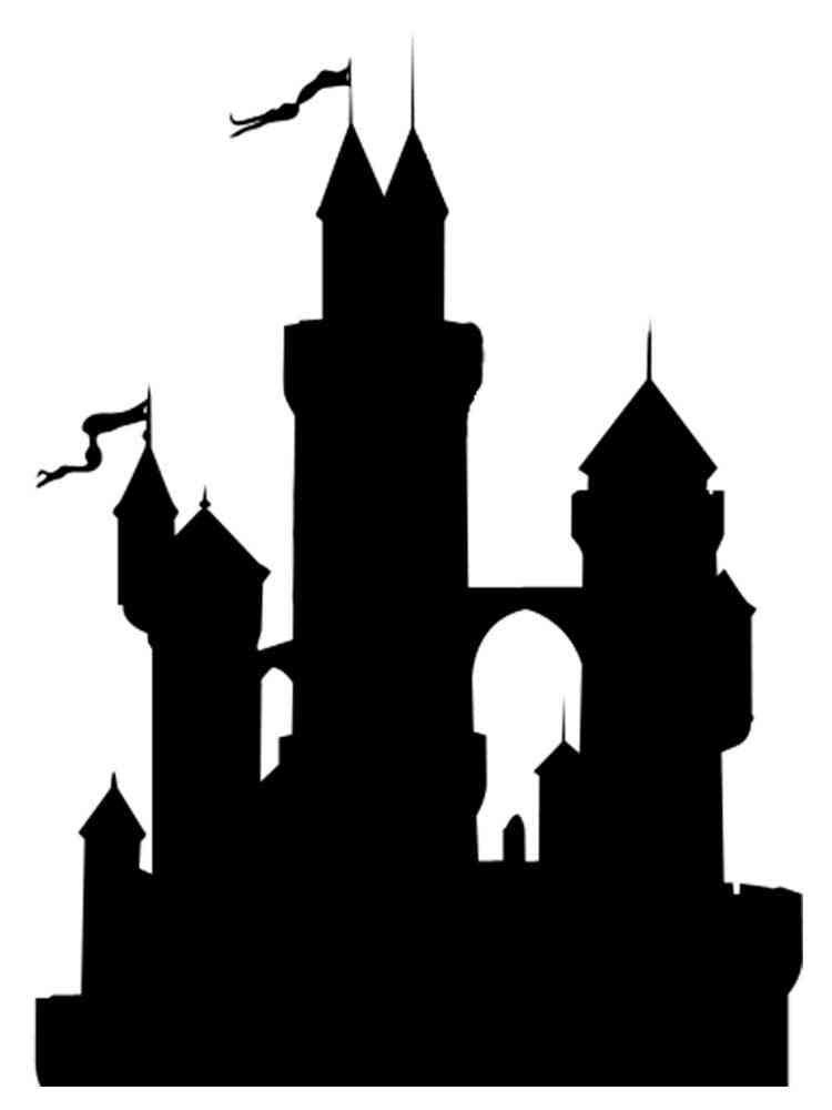 Картинка замок раскраска