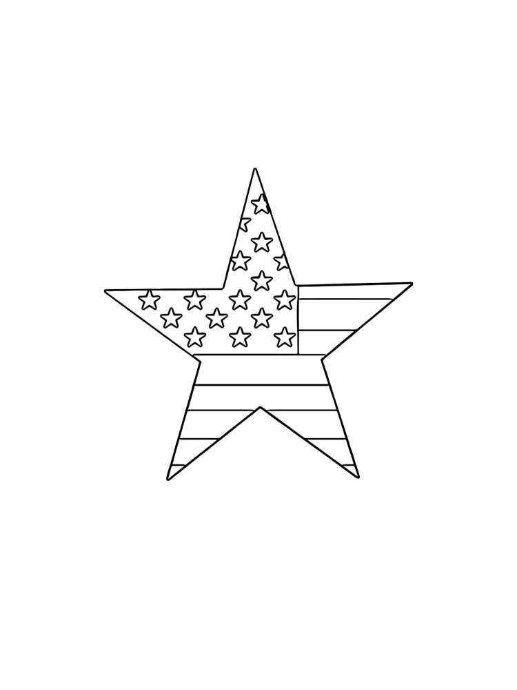 Картинка звезда раскраска 2