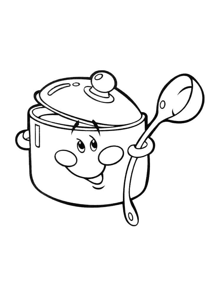 Кастрюлька с половником