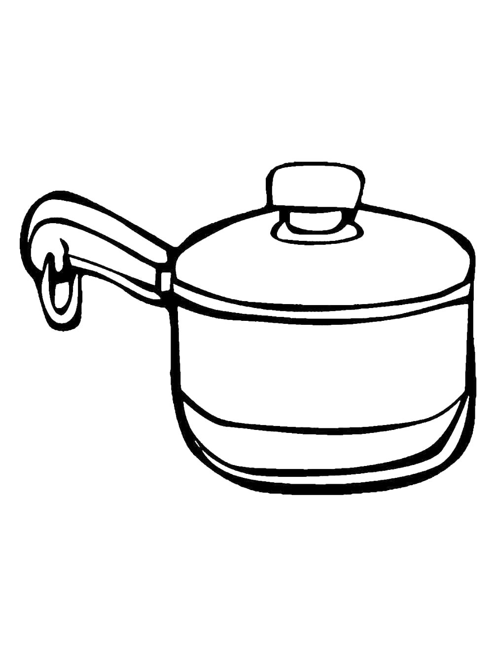 Кастрюля с ручкой 2