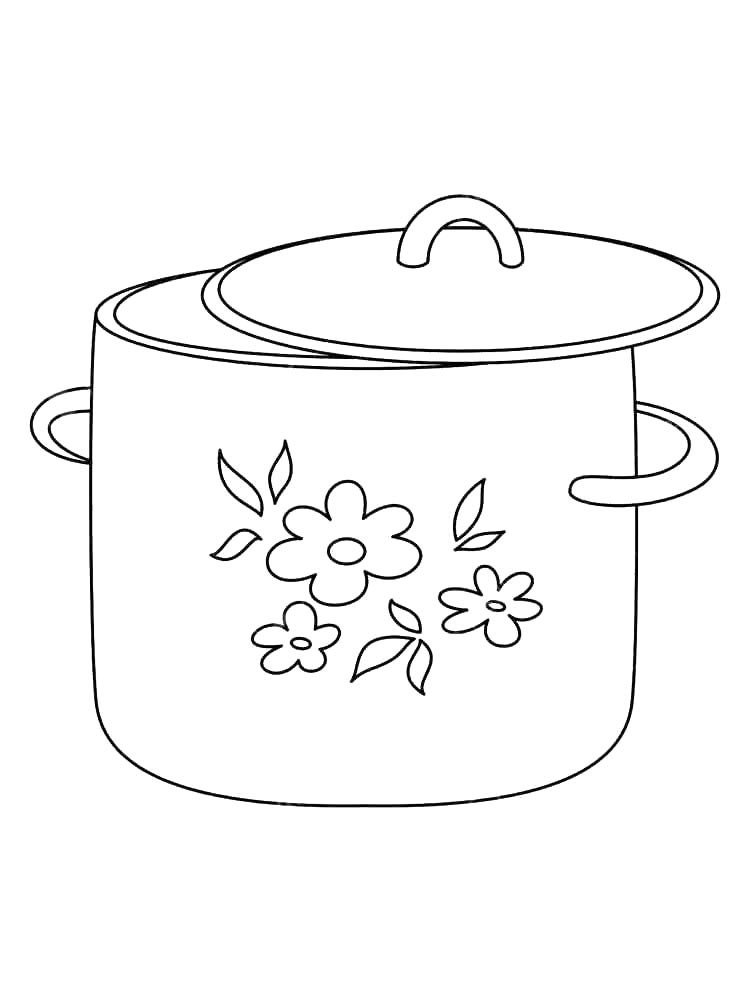 Кастрюля с цветами 2