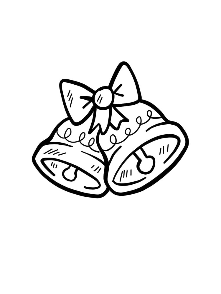 Колокольчик картинка для раскрашивания 2