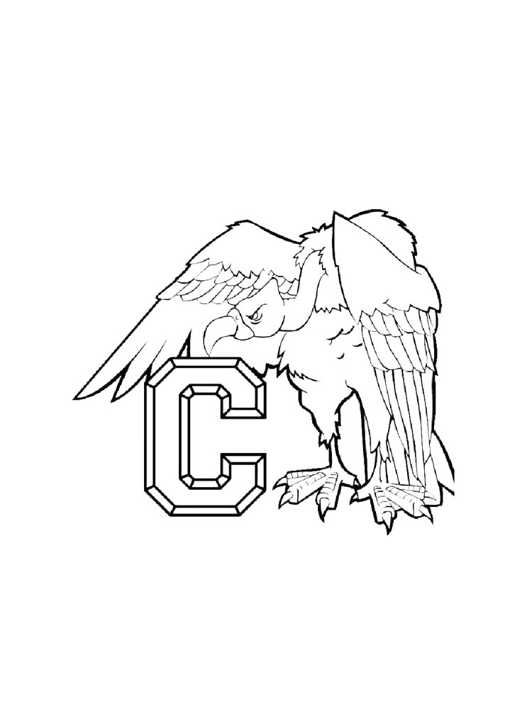 Кондор для раскрашивания