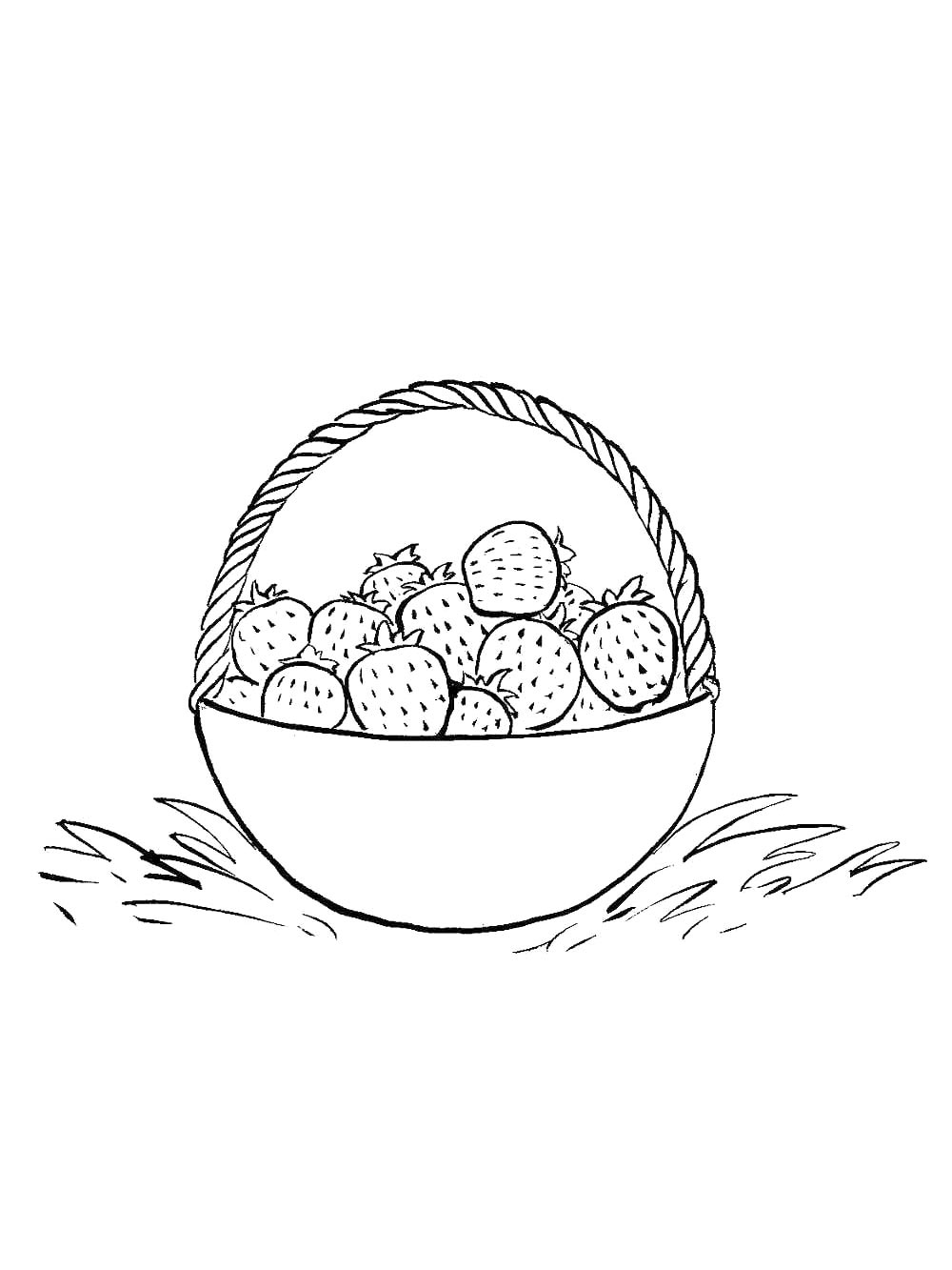 Корзинка с клубникой