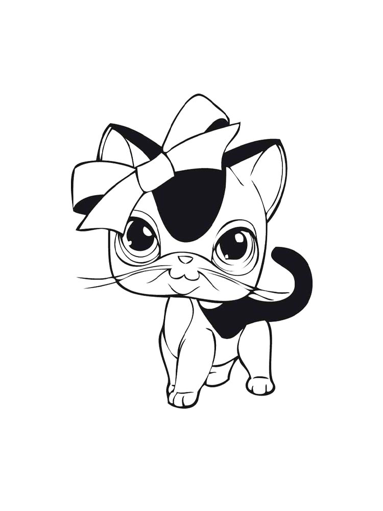Кошечка с бантиком 2