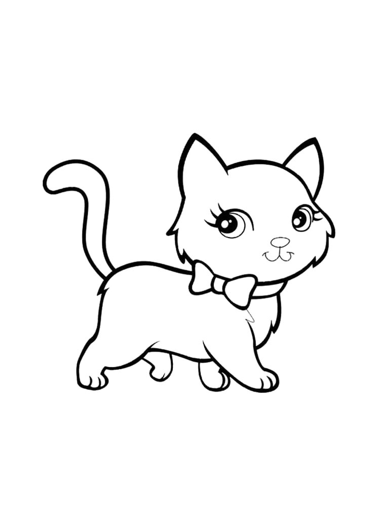 Кошечка с бантиком 2