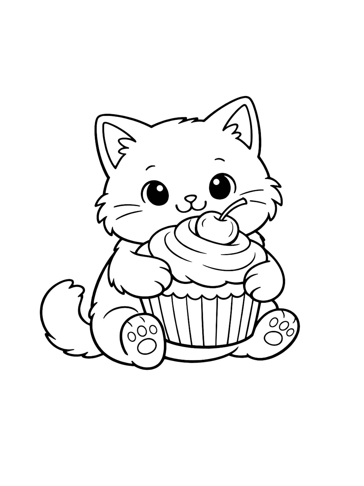 Кошечка с кексиком