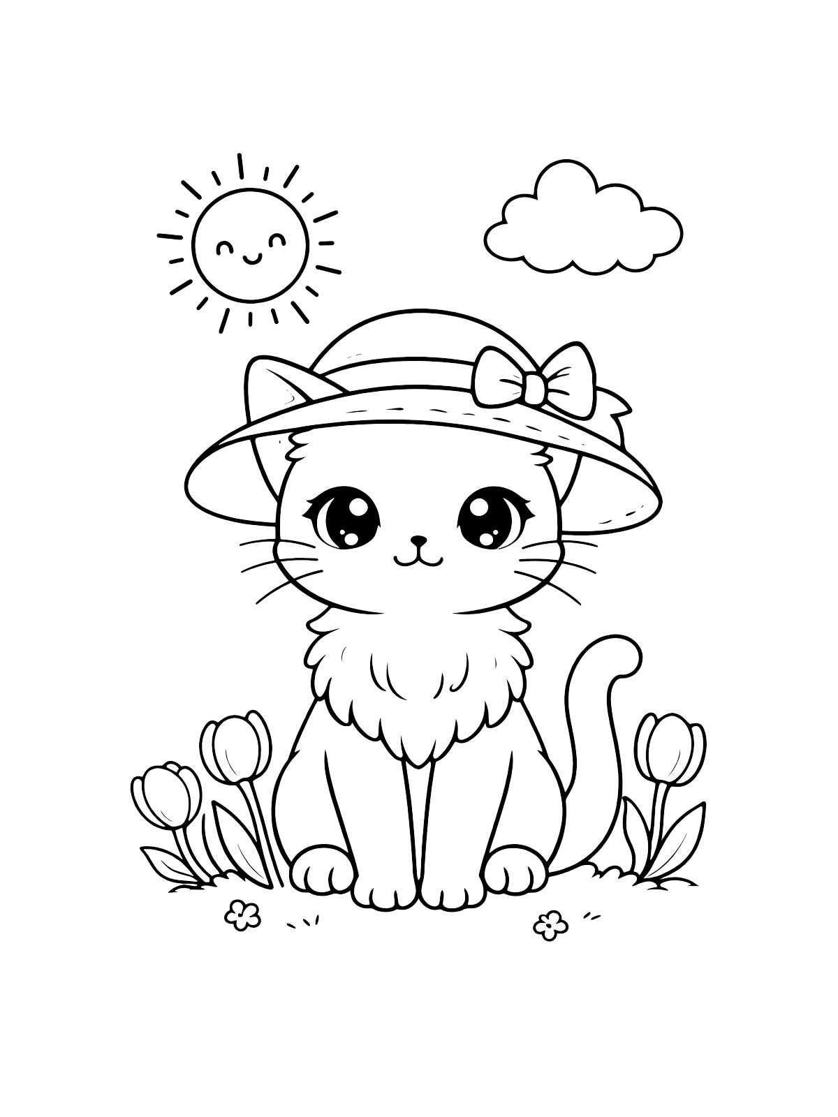 Кошечка в шляпе