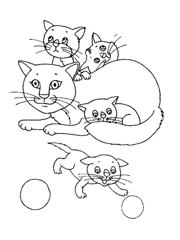 Кошка с котятами