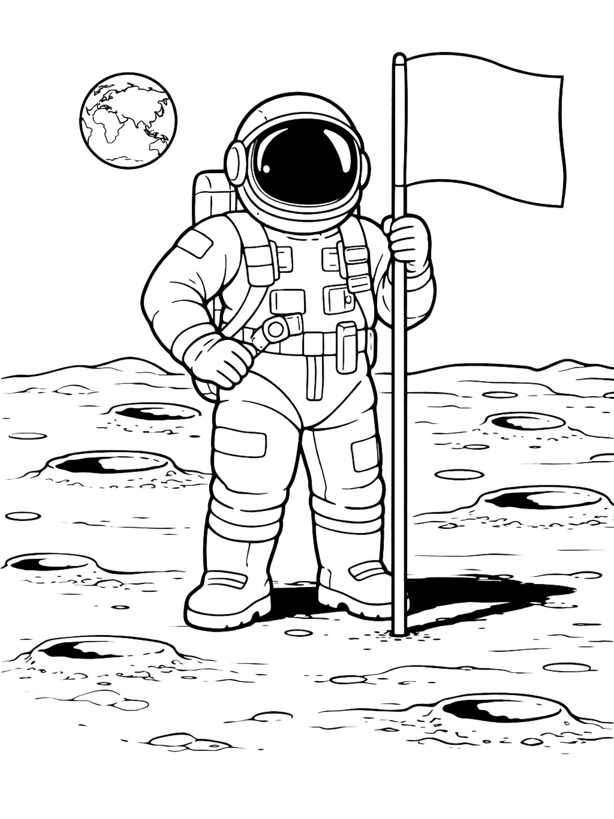 Космонавт с флагом 2