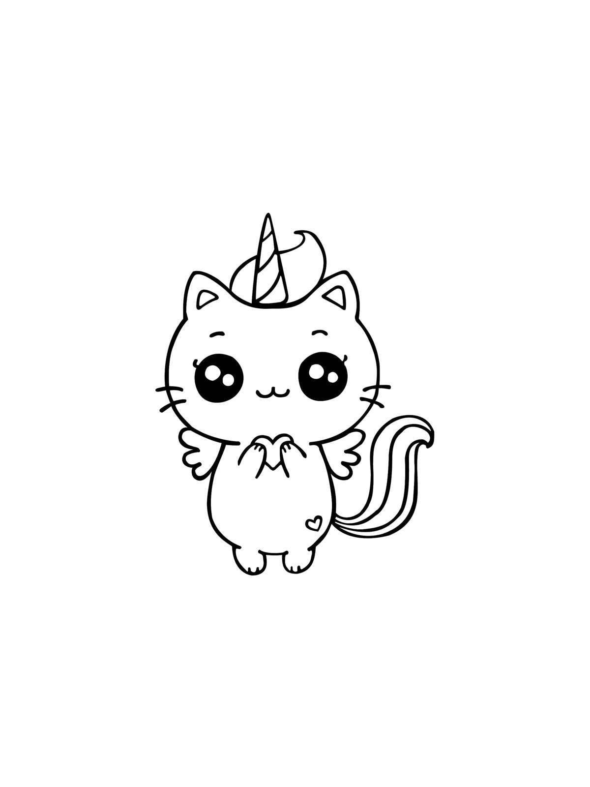 Кот для раскрашивания 5