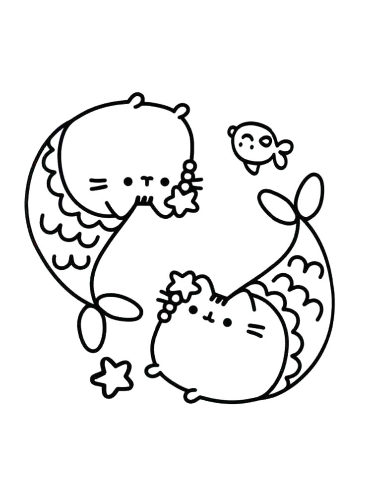 Кот Пушин русалка