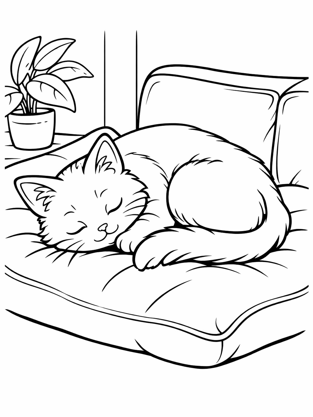 Кот спит 2