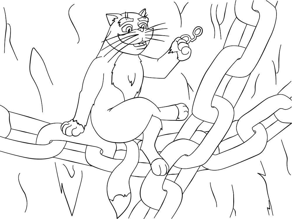 Кот ученый на цепи