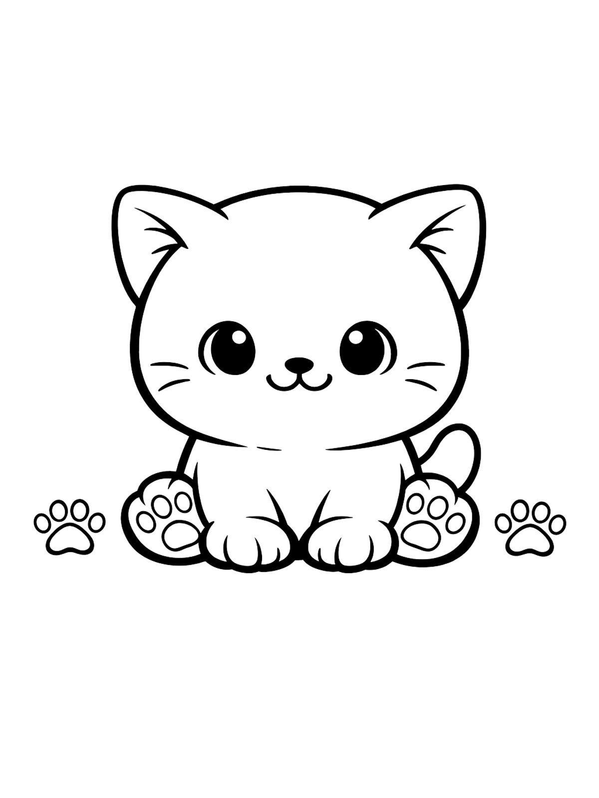 Котенок сидит