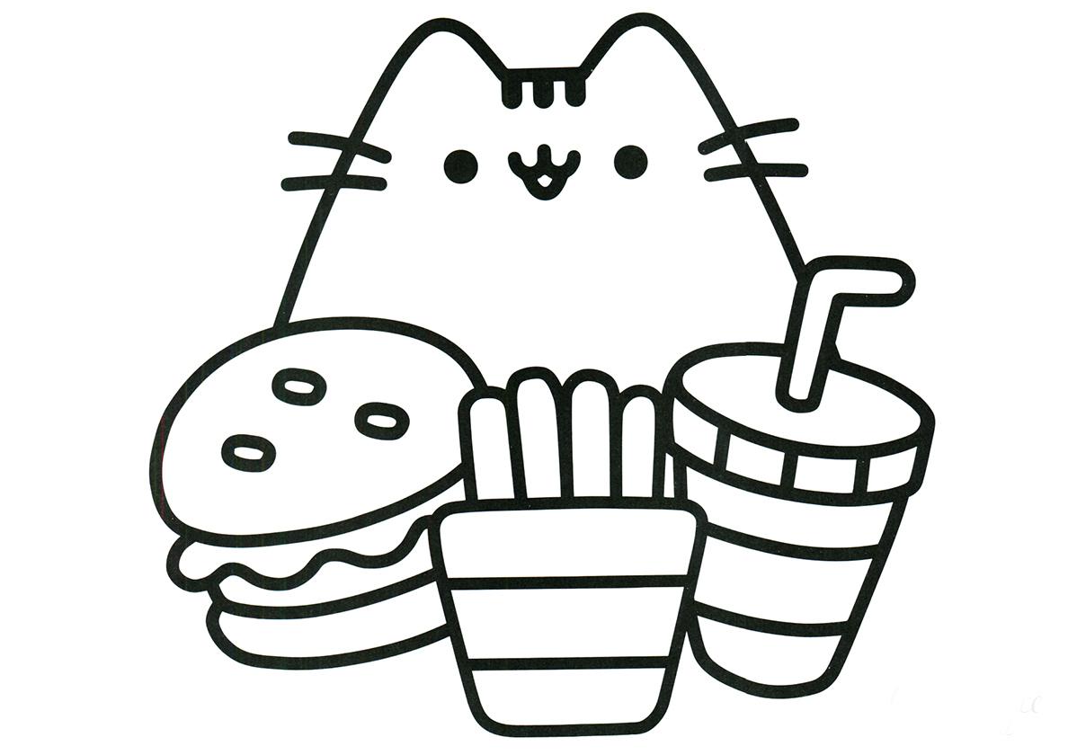 Котик фастфуд