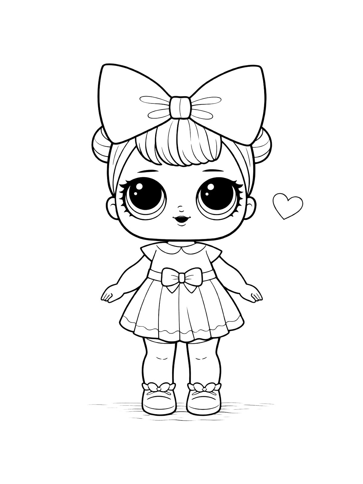Кукла ЛОЛ с бантом