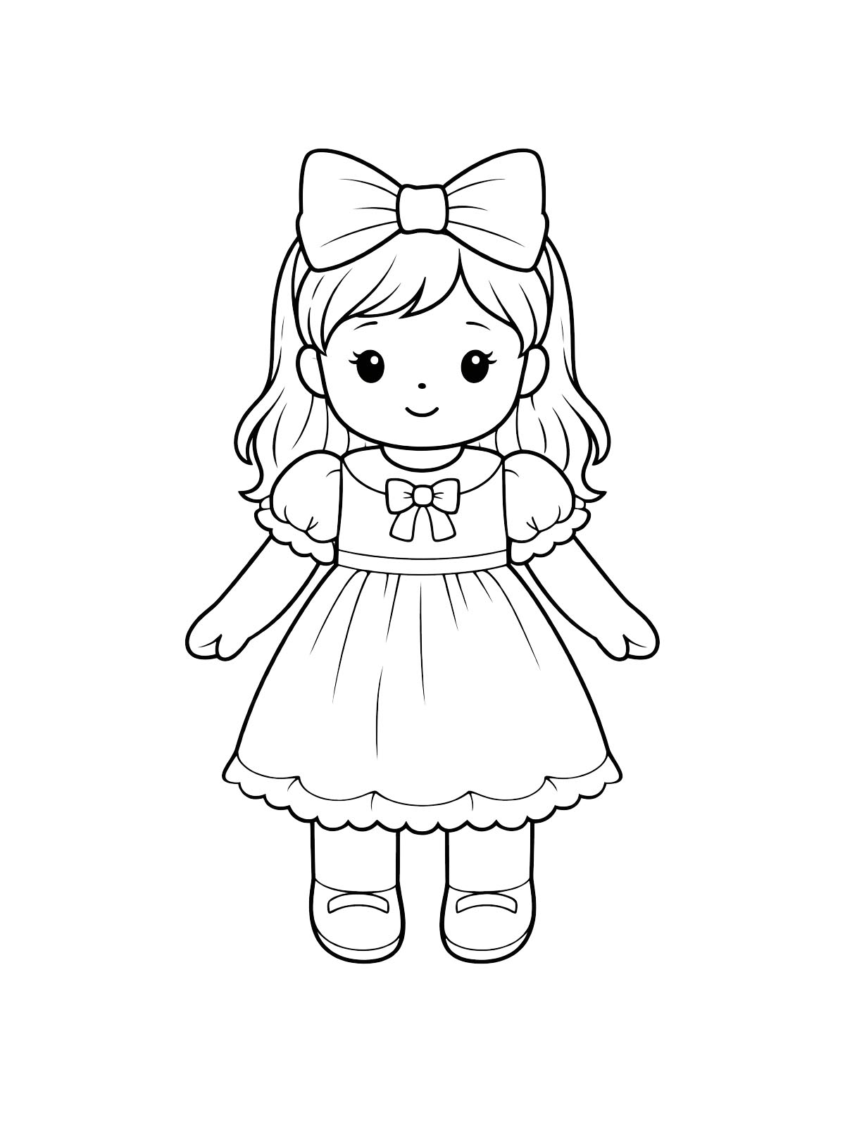 Кукла с бантом 2