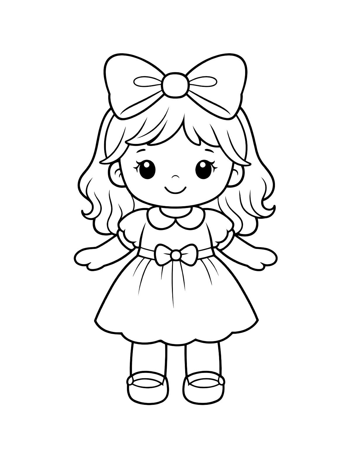 Кукла с бантом 2