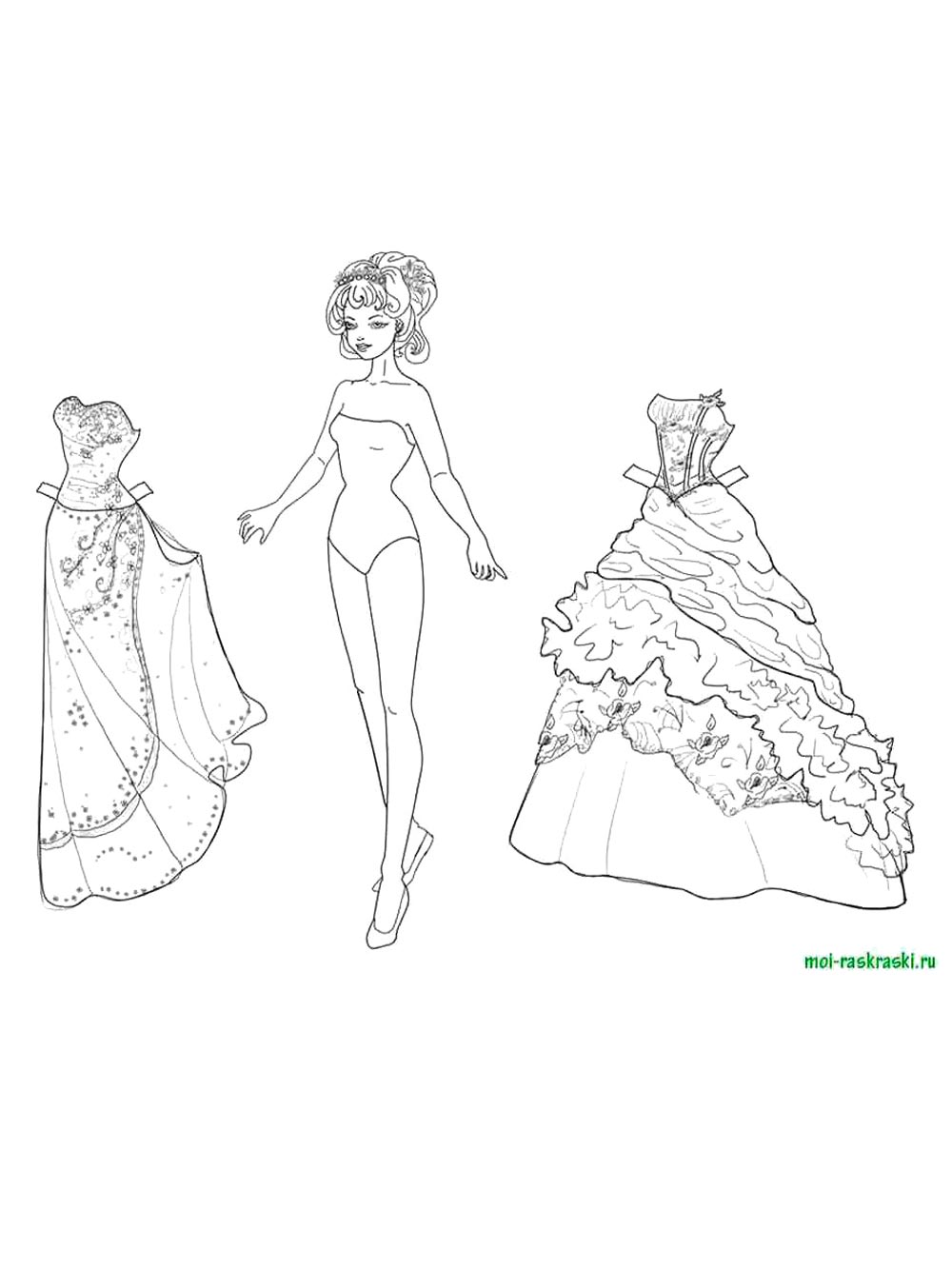 Кукла с платьями 2