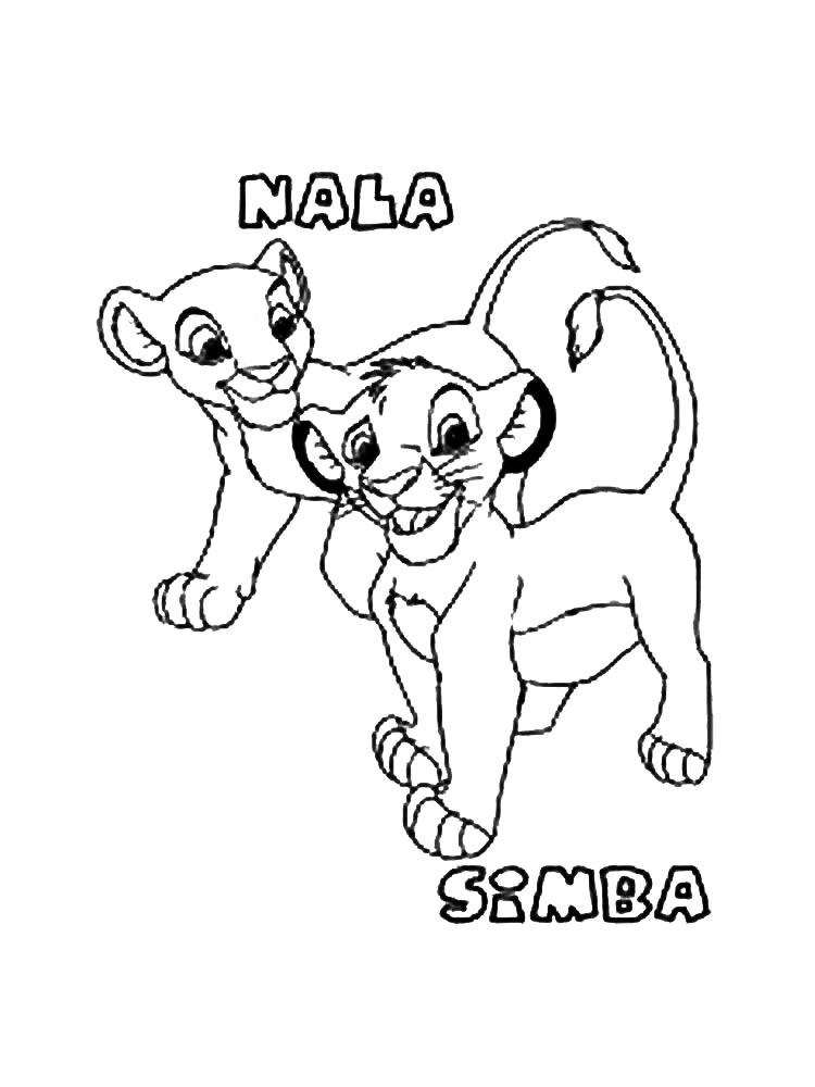 Лев картинка для раскрашивания 4