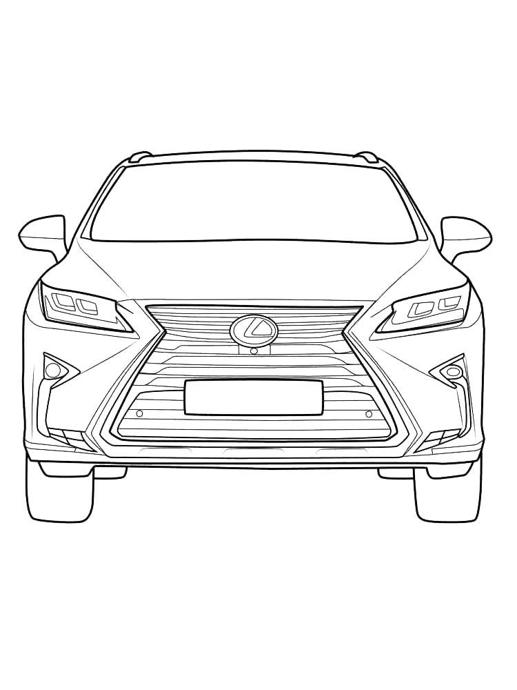 Lexus RX вид спереди