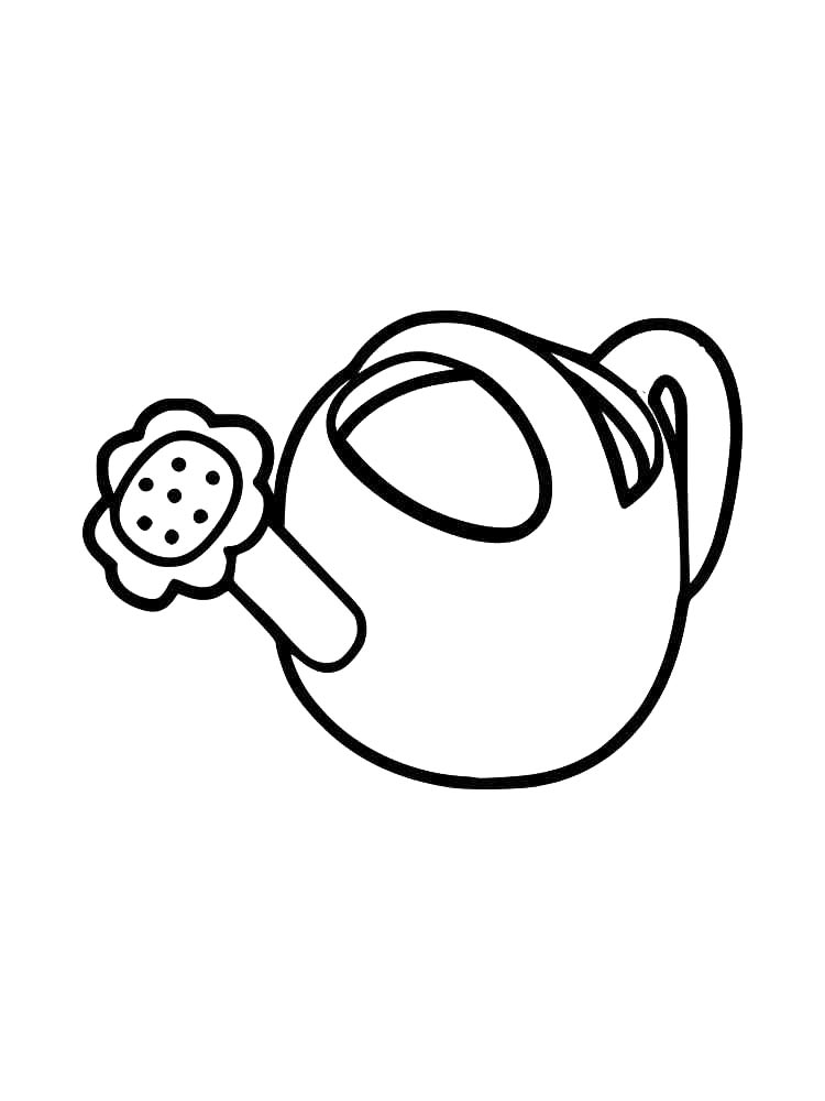 Лейка с ромашкой