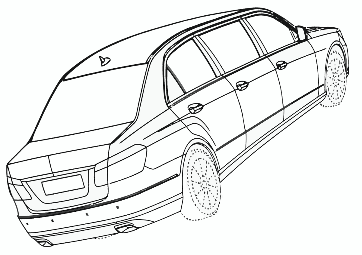 Лимузин едет