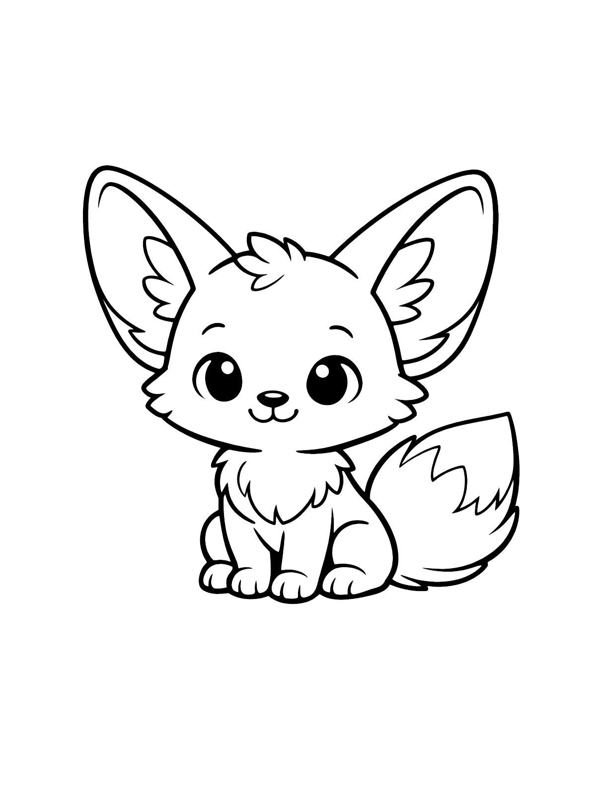 Лиса картинка для раскрашивания 2