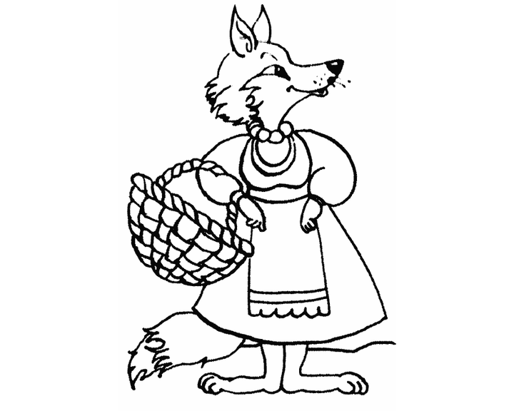 Лиса с корзинкой