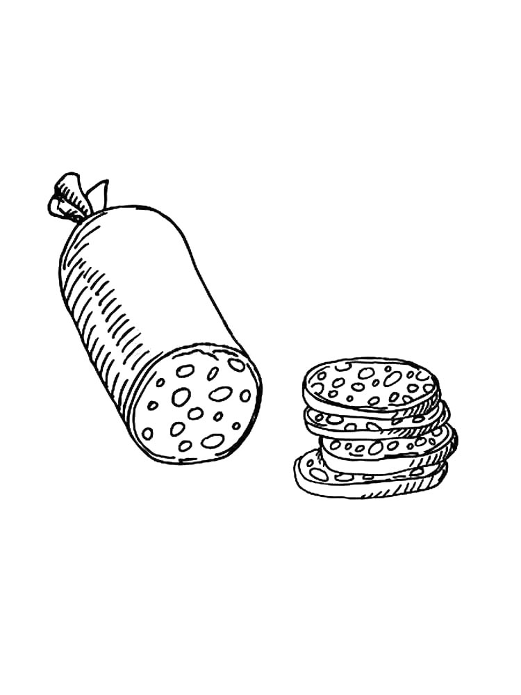 Ломтики колбасы