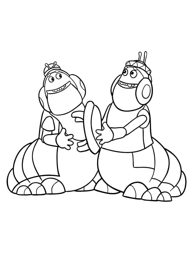 Лунтик для раскрашивания 2