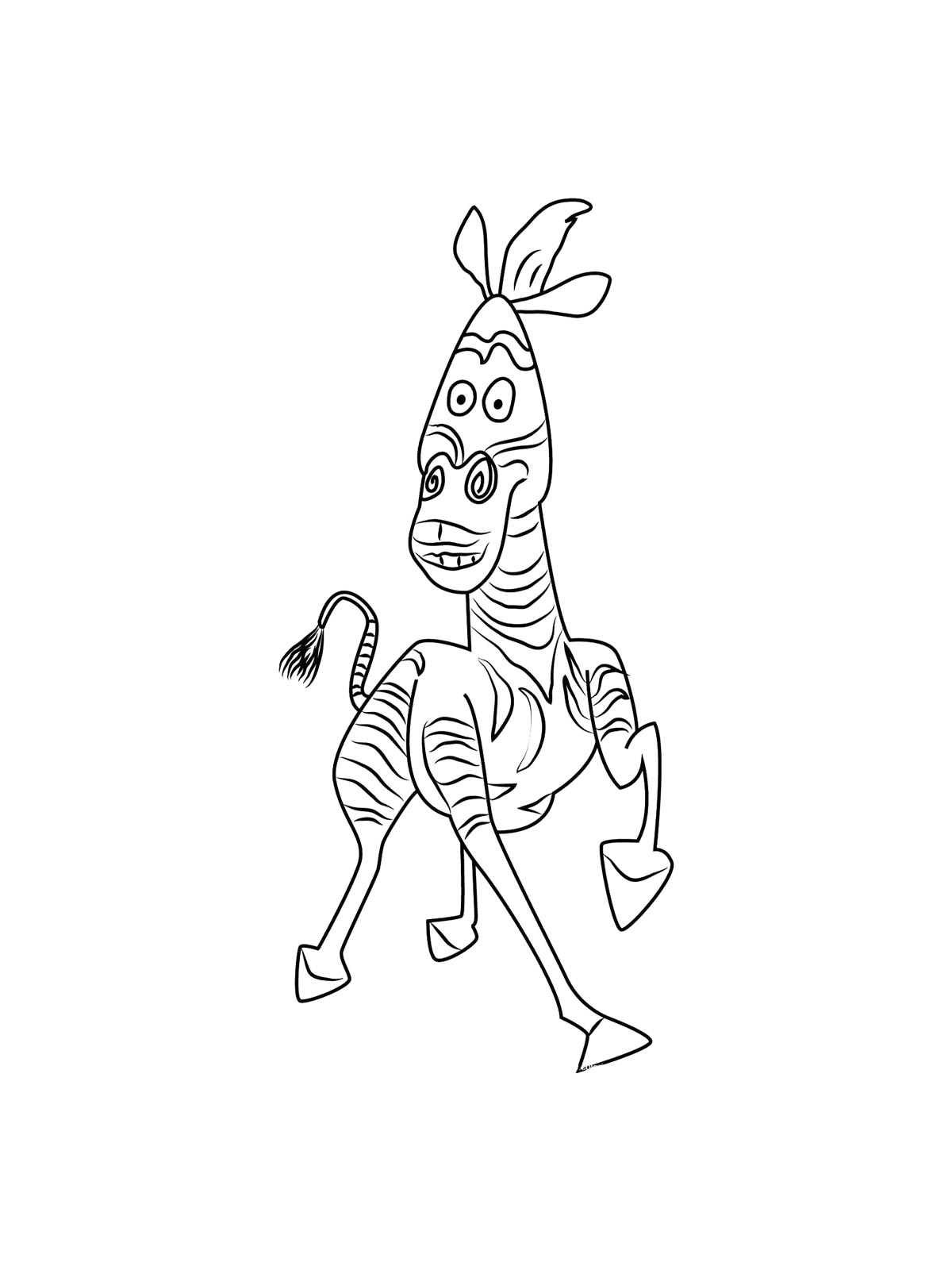 Мадагаскар раскраска для детей