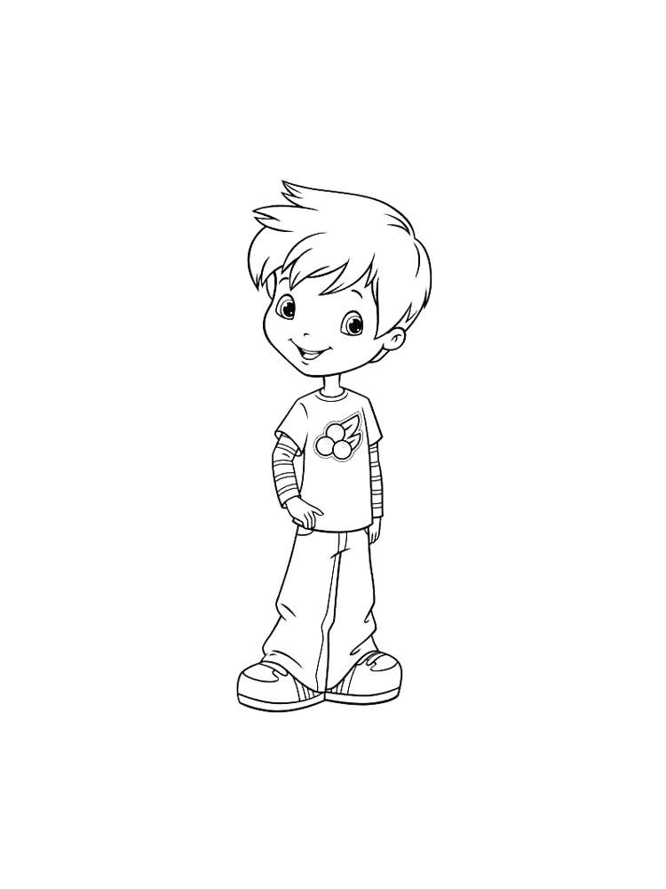 Мальчик картинка для раскрашивания 2