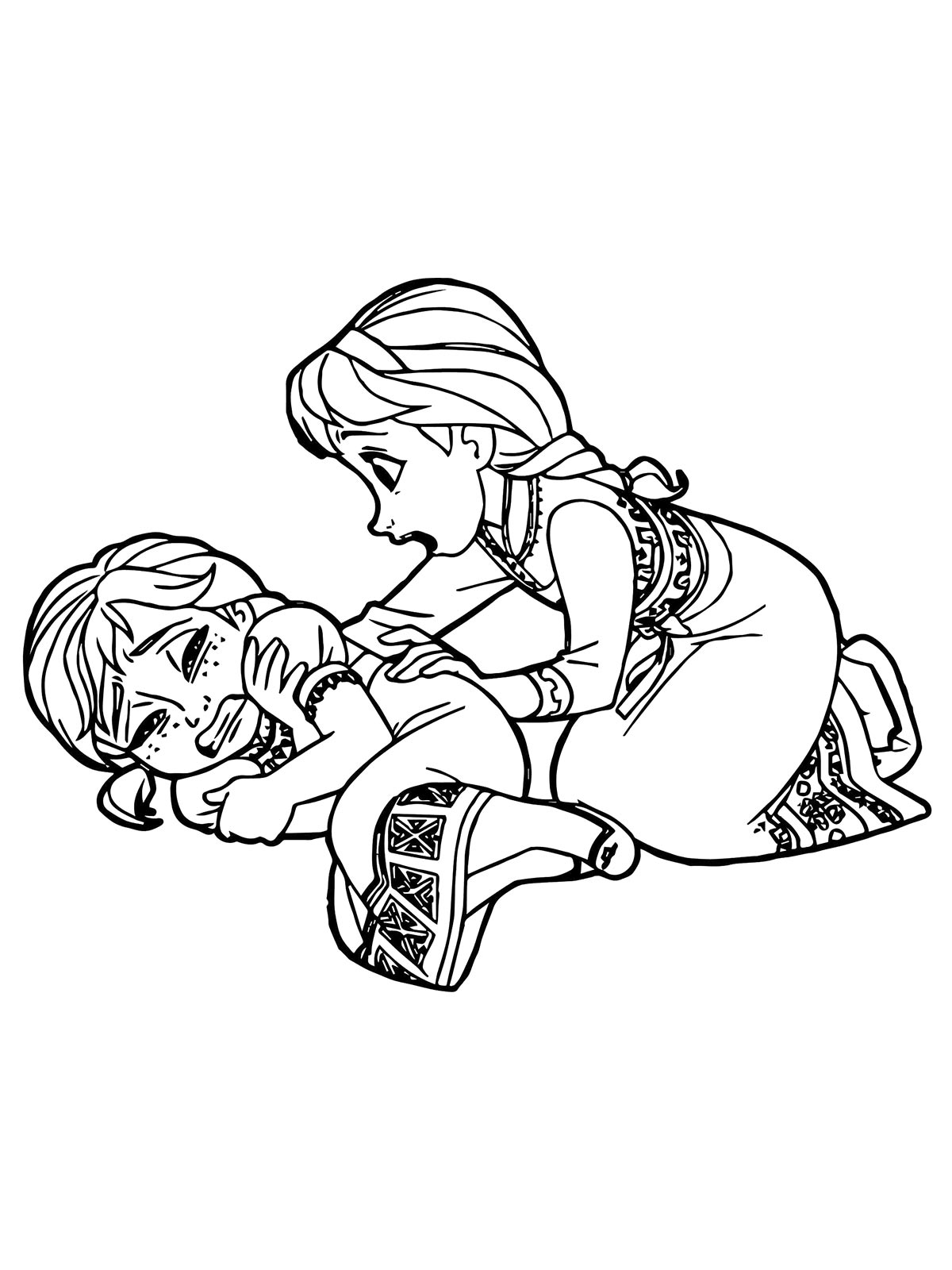 Маленькие принцессы Эльза и Анна
