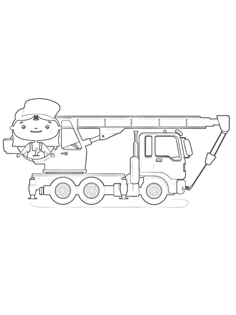Машинкова управляет краном