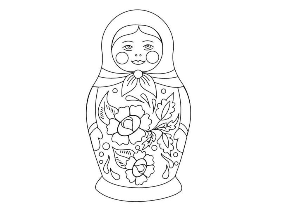 матрешка для росписи