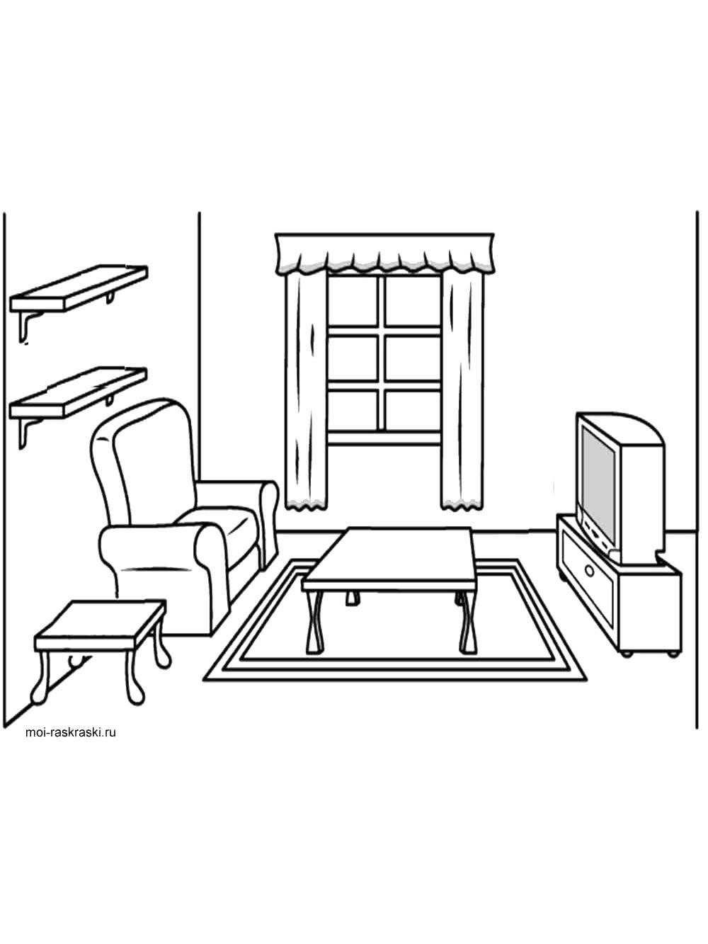 Мебель в комнате