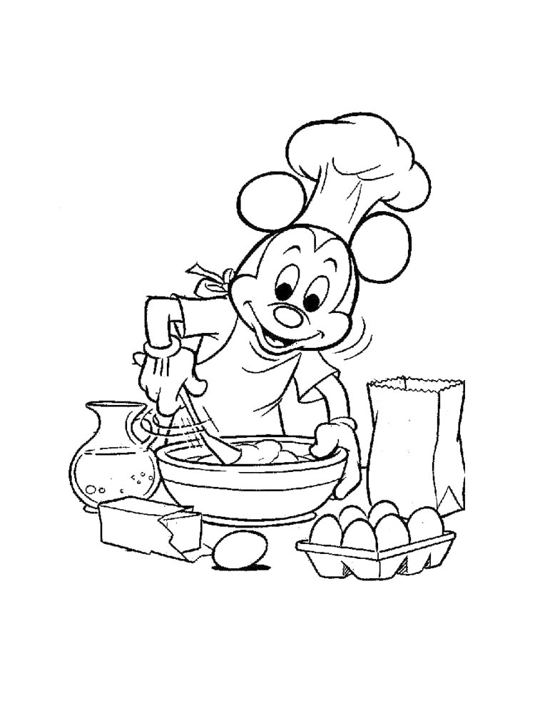 Микки Маус повар