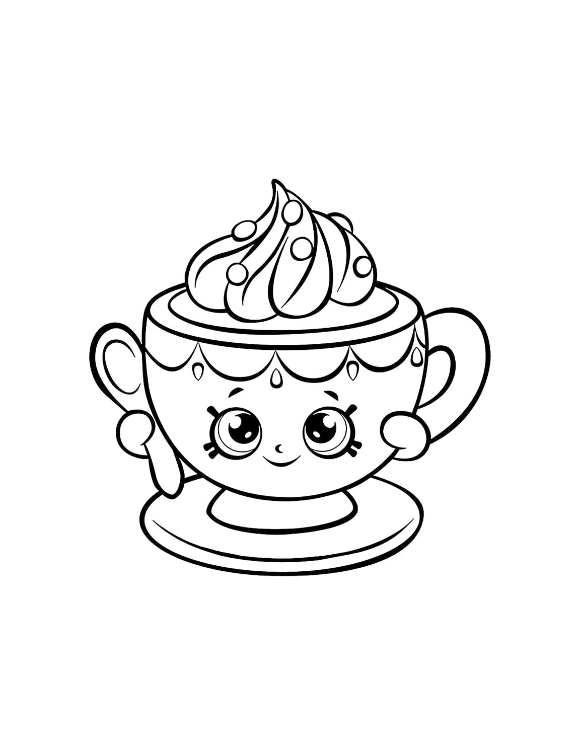 Милая чашка с мороженным