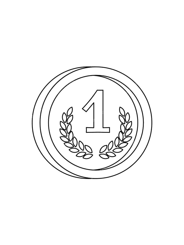 Монета с цифрой 1