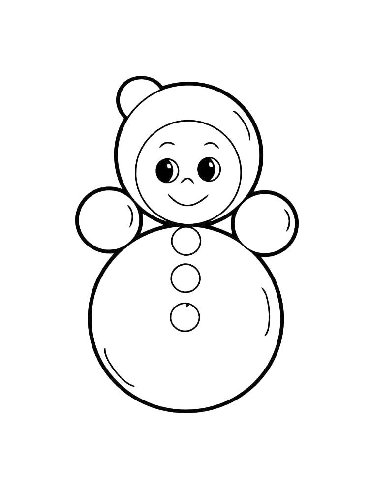 Неваляшка для аппликаций