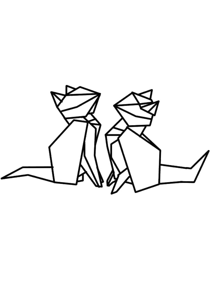 Оригами котиков