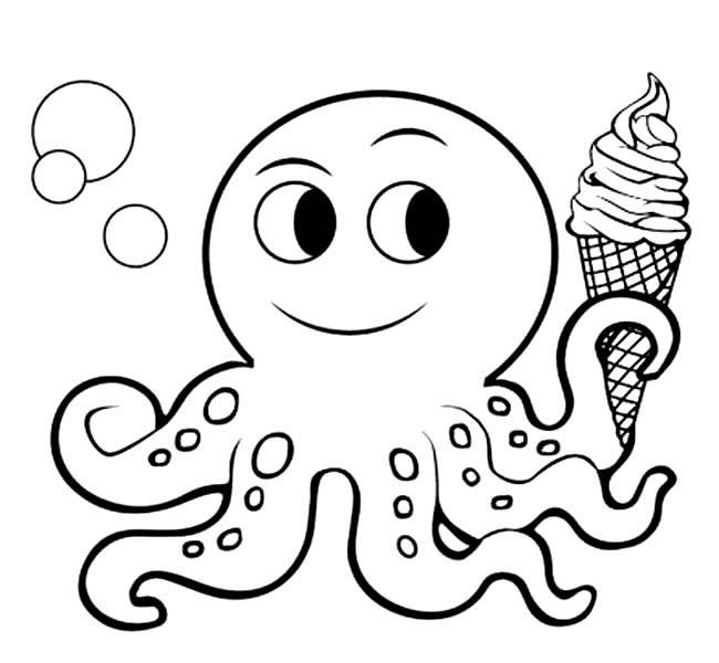 Осьминог с мороженым