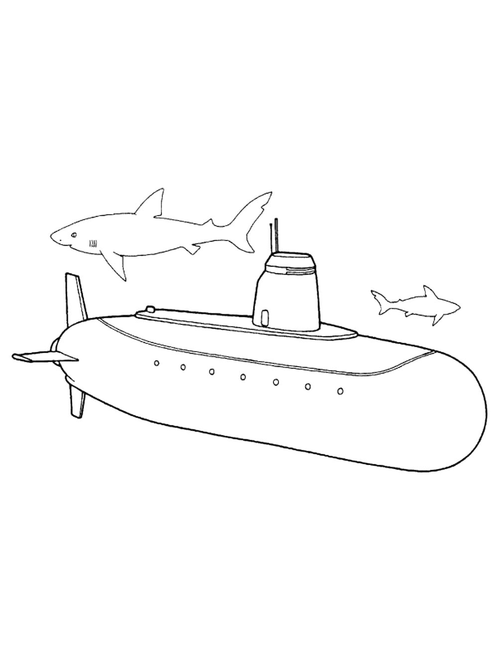 Подводная Лодка с акулами 2