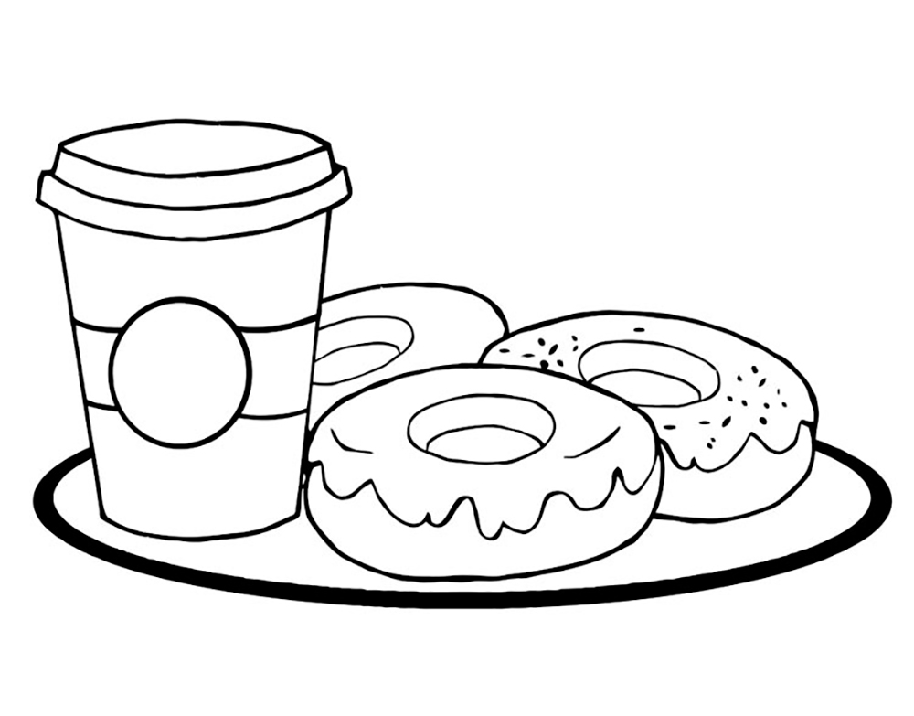 пончики и кофе