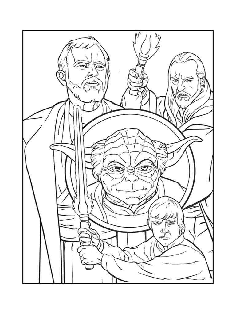 Постер с Джедаями