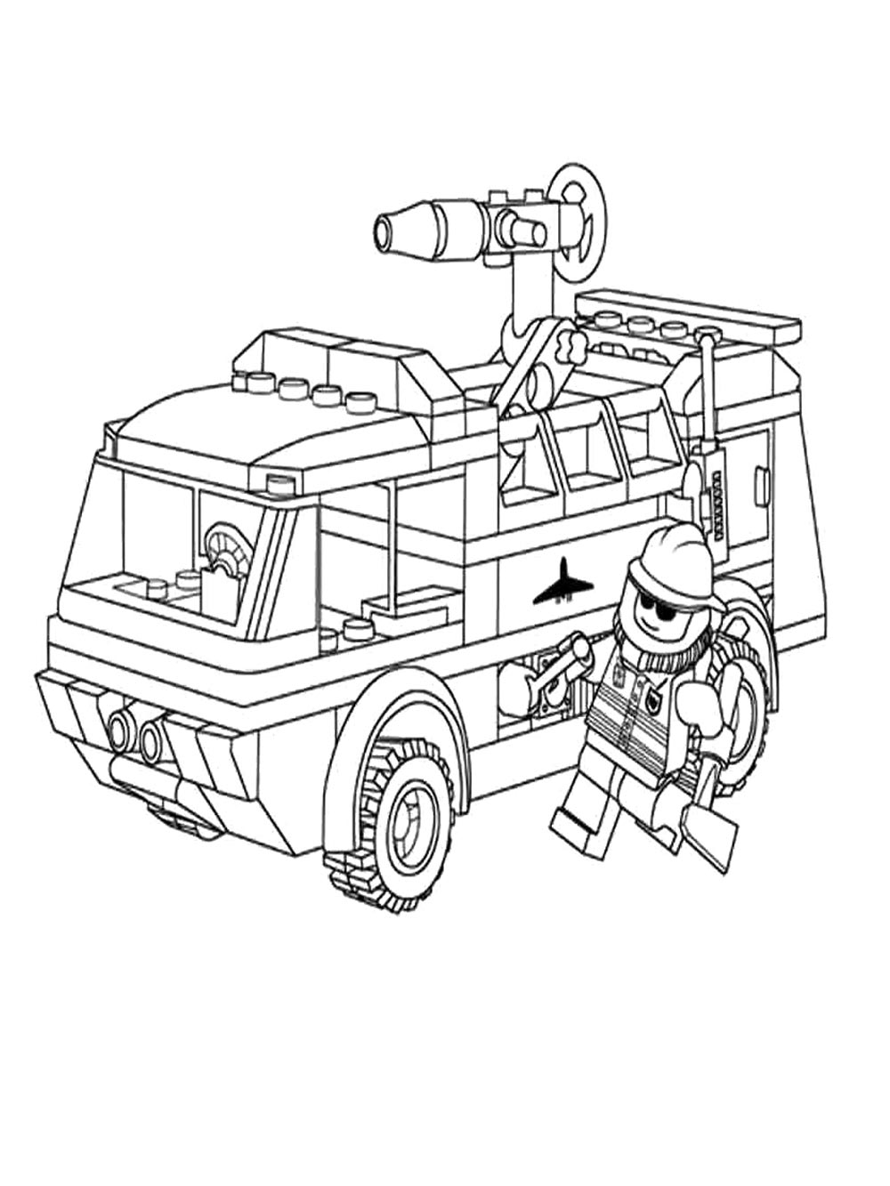 пожарная машина Lego