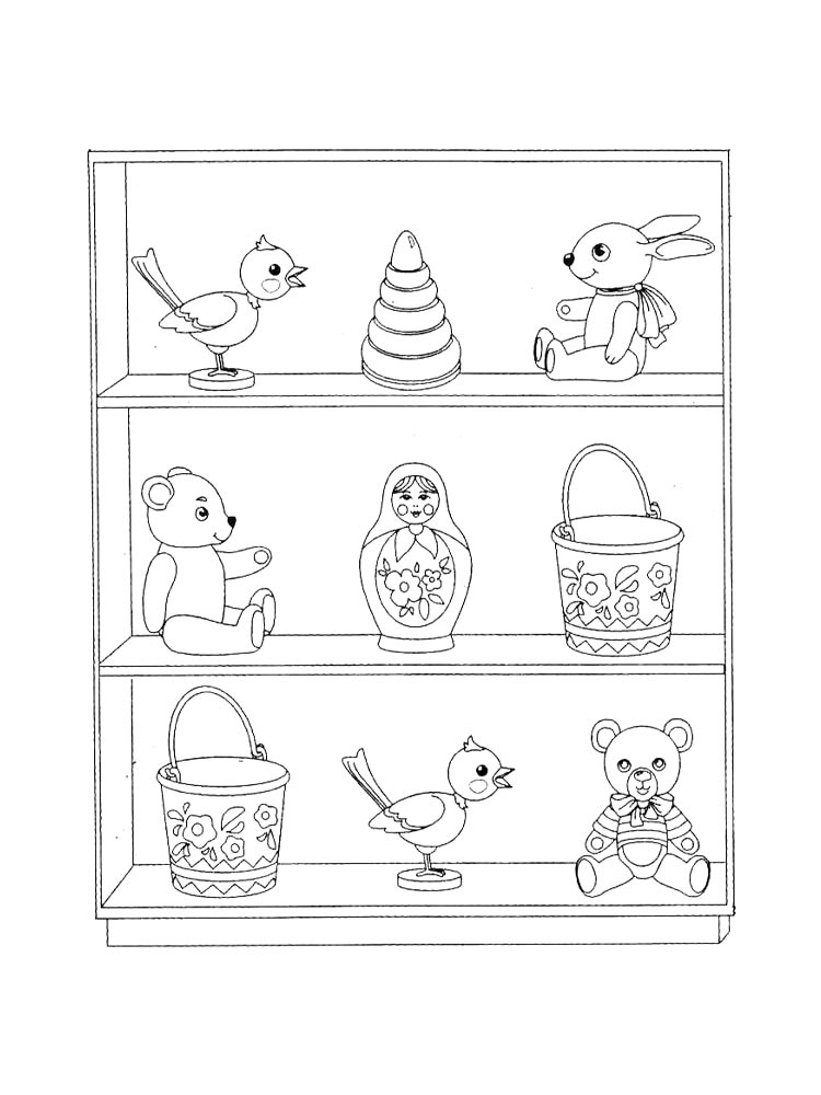 Прилавок с игрушками